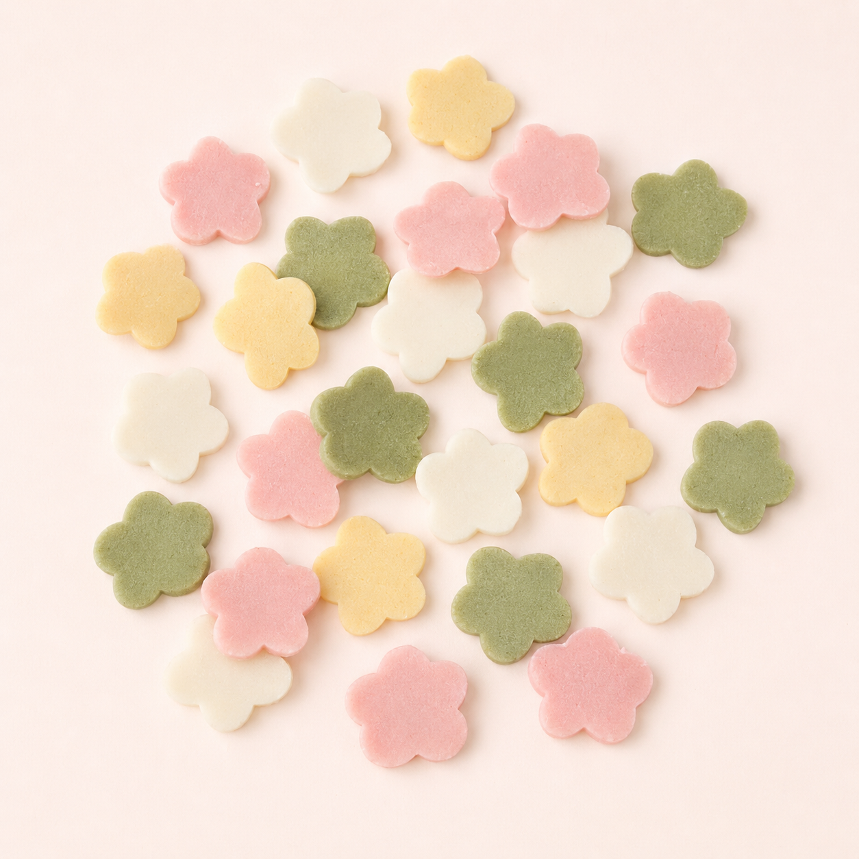 Flower-Shaped Rice Cake Slices